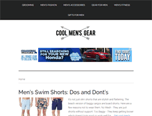 Tablet Screenshot of coolmensgear.com